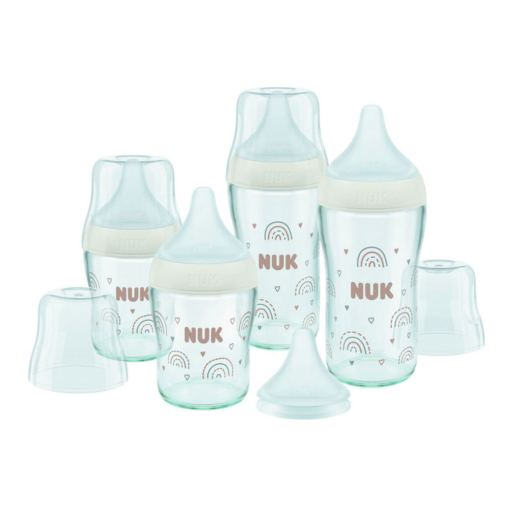 Nuk Perfect Match Glass bottle suitable from birth to 6 months 2 x 120 ml + 2 x 230 ml