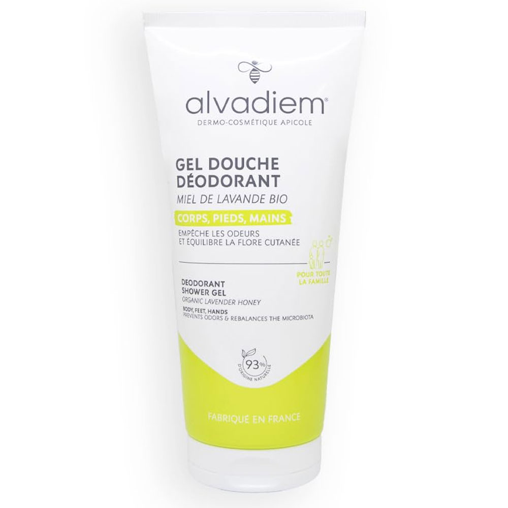 Alvadiem Gel Douche Déodorant Miel de Lavande Bio 200ml