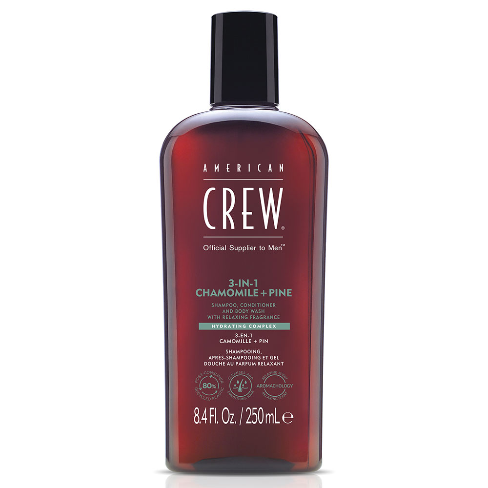 American Crew 3 in 1 Shampoo Chamomile + Pine 250ml