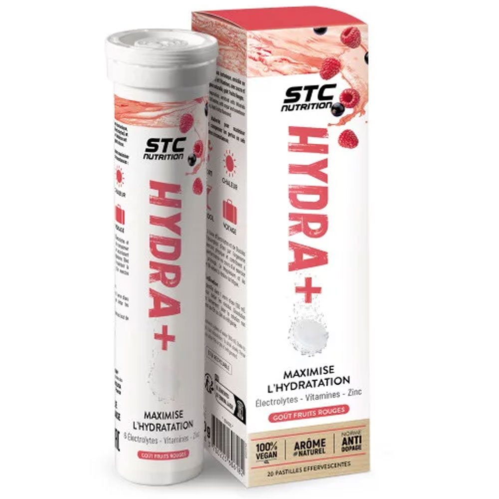 Stc Nutrition Hydra+ red berry flavour 20 effervescent tablets
