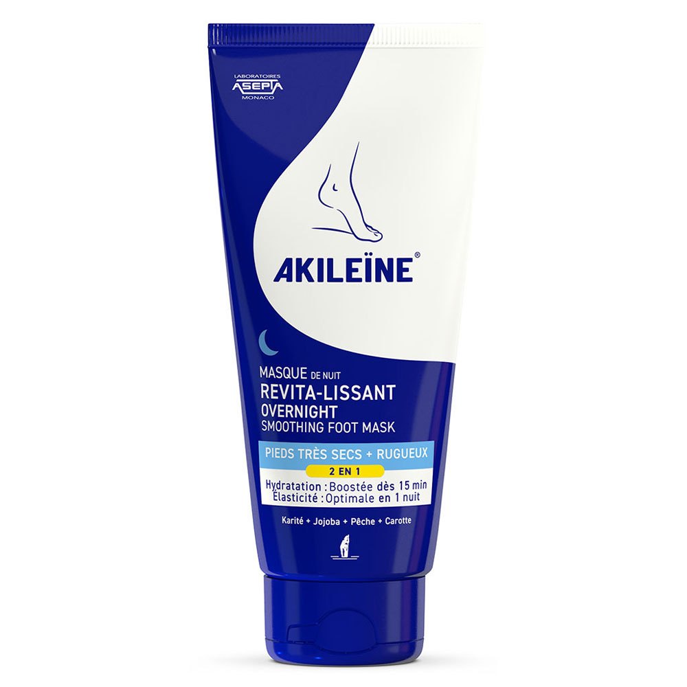 Asepta Akileine Revitalising Night Mask Very Dry + Rough Feet 100ml