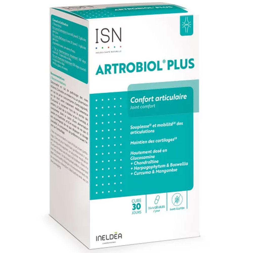 Ineldea Santé Naturelle Sante Naturelle Artrobiol Plus Joints Comfort And Mobility 120 Capsules Confort Articulaire 120 gélules