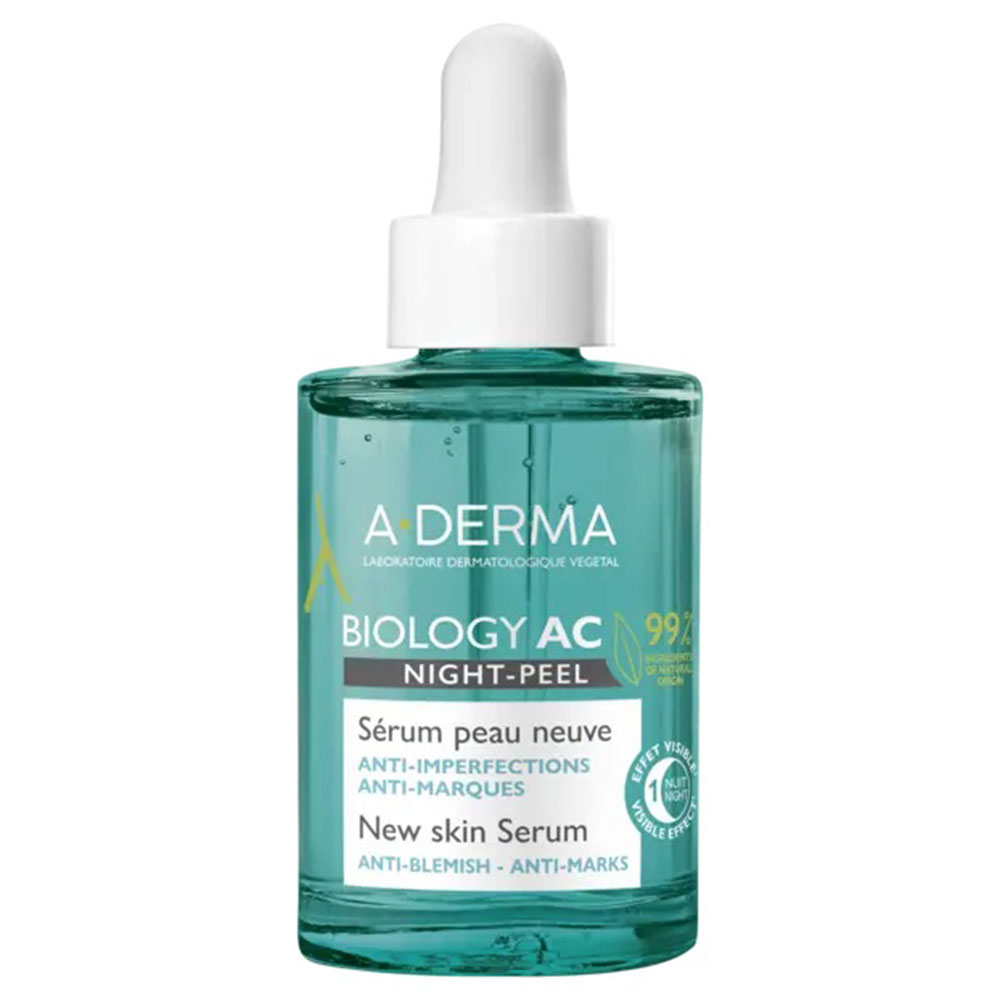 A-Derma Biology AC Night-peel serum new skin effect 30 ml