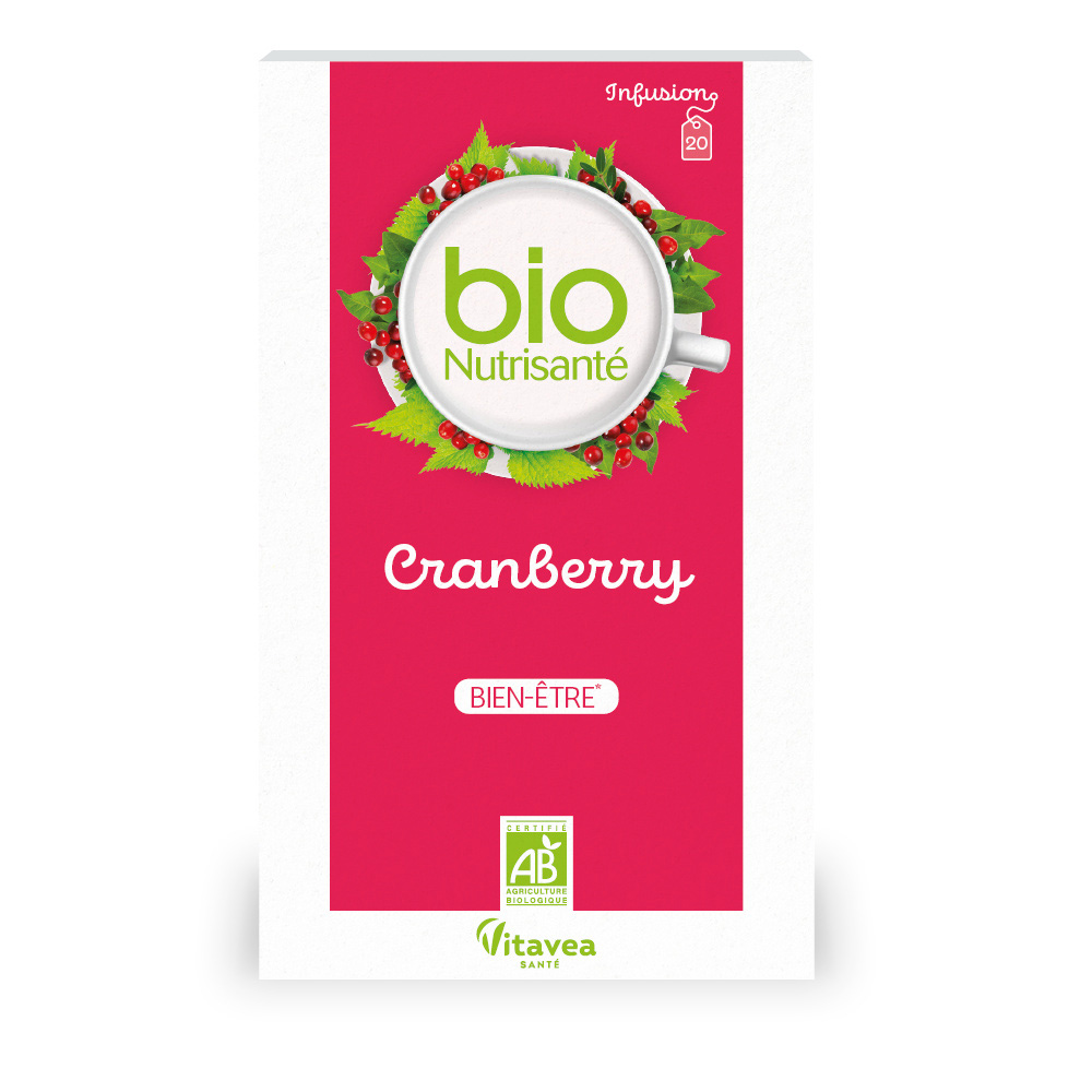 Vitavea Santé BioNutrisanté Organic cranberry infusion 20 sachets