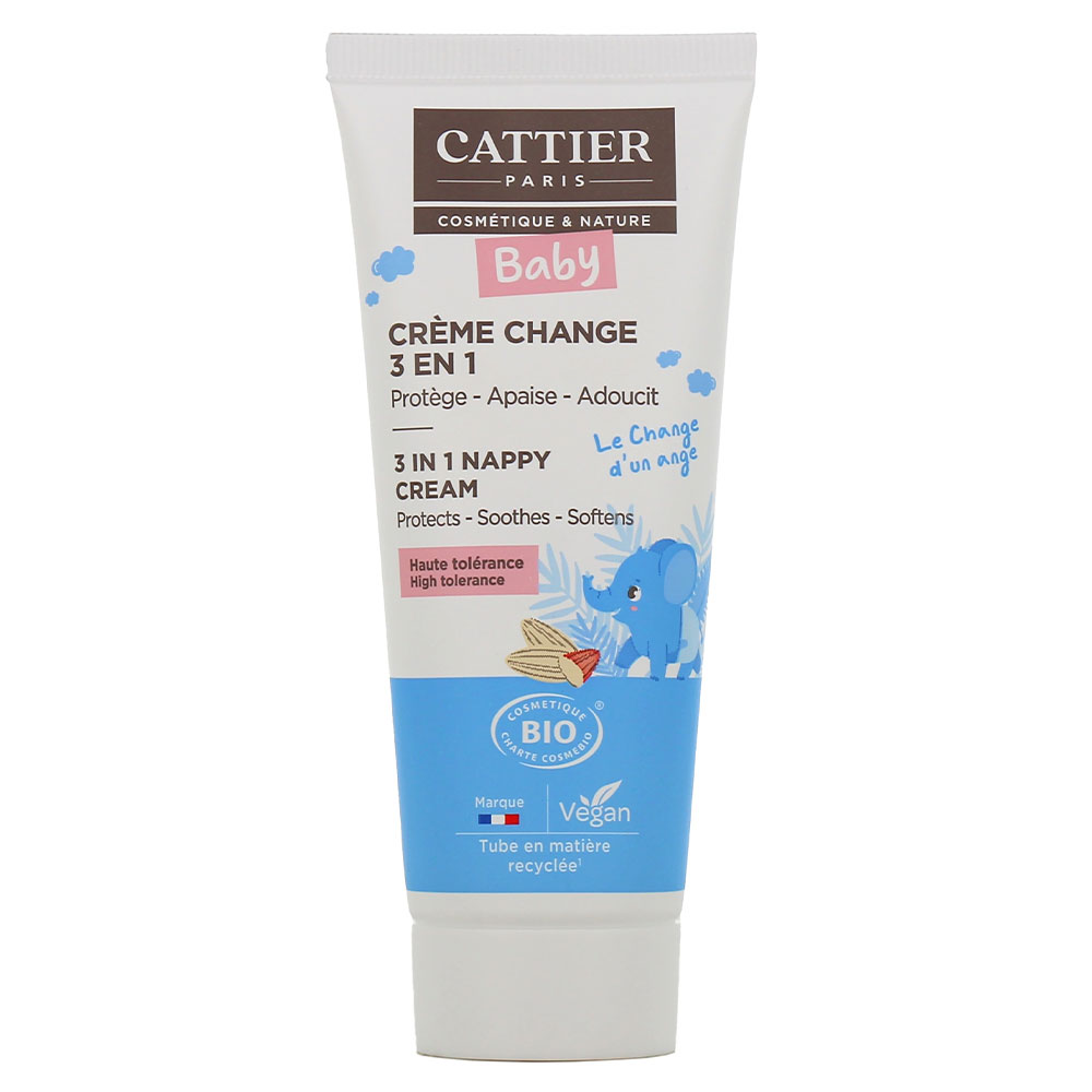 Cattier Baby Baby Nappy Cream Tous Types de Peaux Visage et Corps 75ml