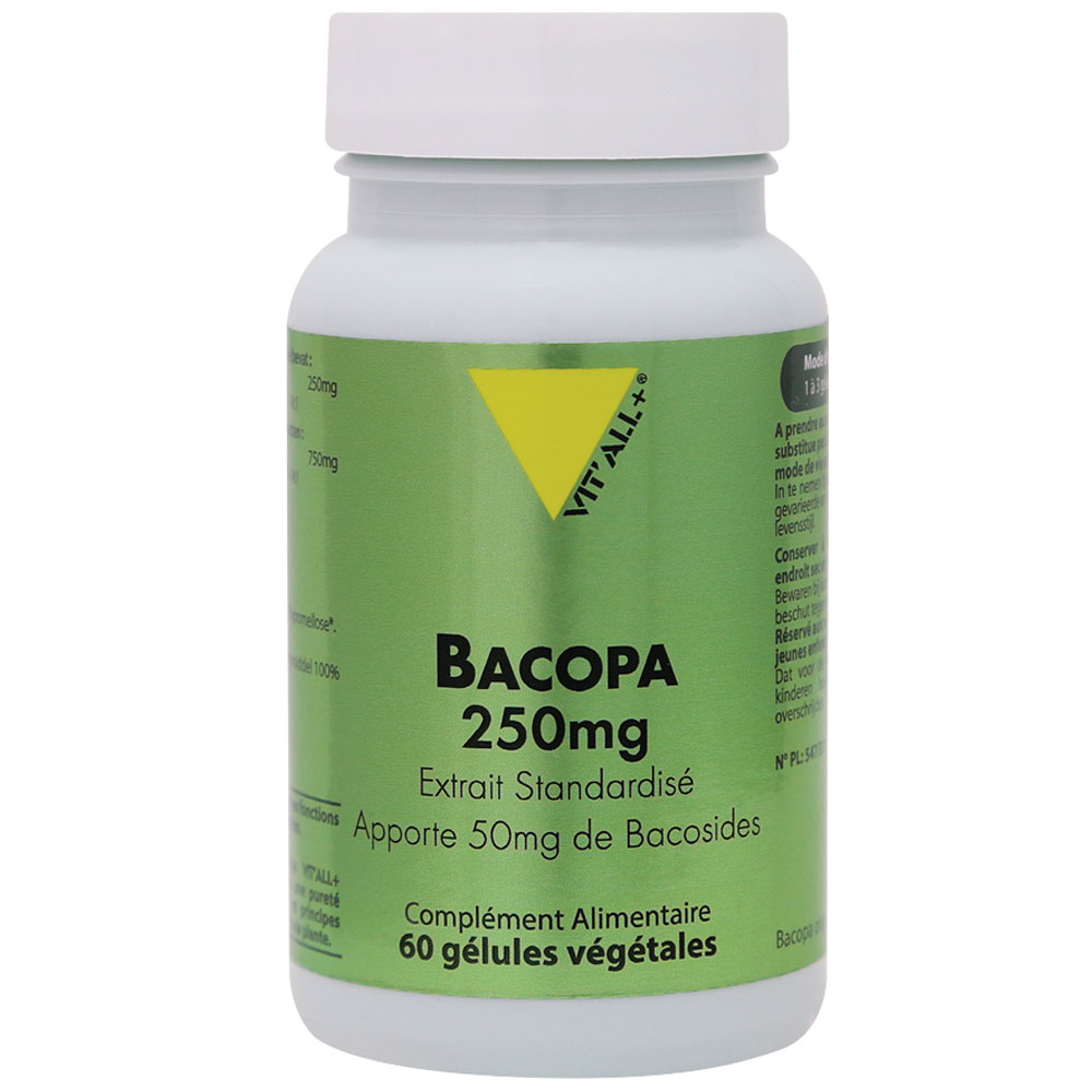 Vit'All+ Bacopa 250 mg 60 plant-based capsules