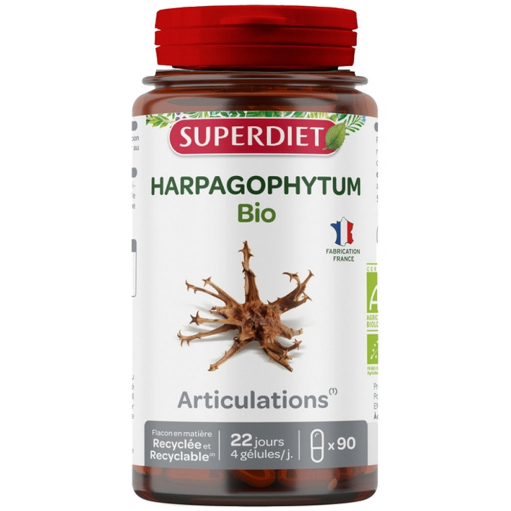 Superdiet Organic Harpagophytum Articulation 90 Capsules