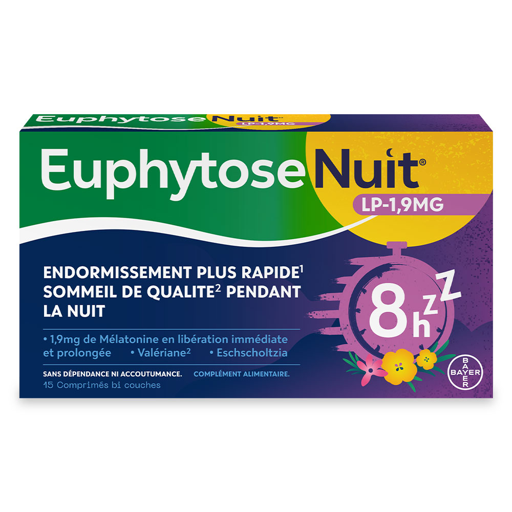 Bayer Euphytose nuit LP 1.9mg x15 tablets