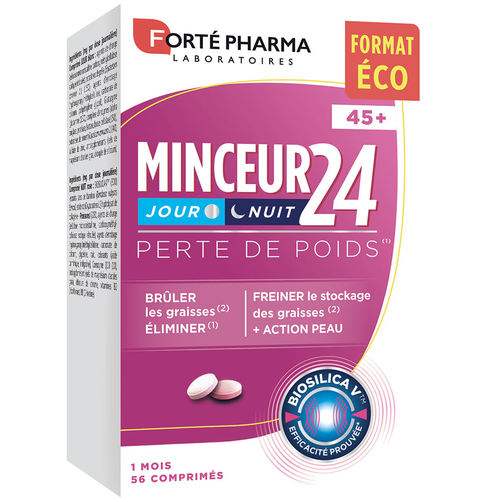 Forté Pharma Minceur 24 Weight loss day and night for women 45+ 56 comprimés 56 tablets