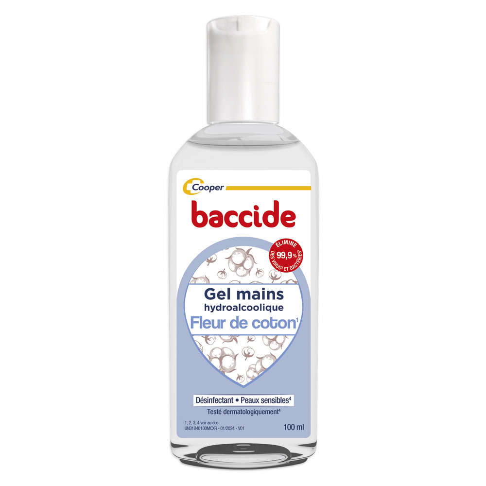 Baccide Hand Sanitising Gel Cotton Flower sensitive skin 100 ml