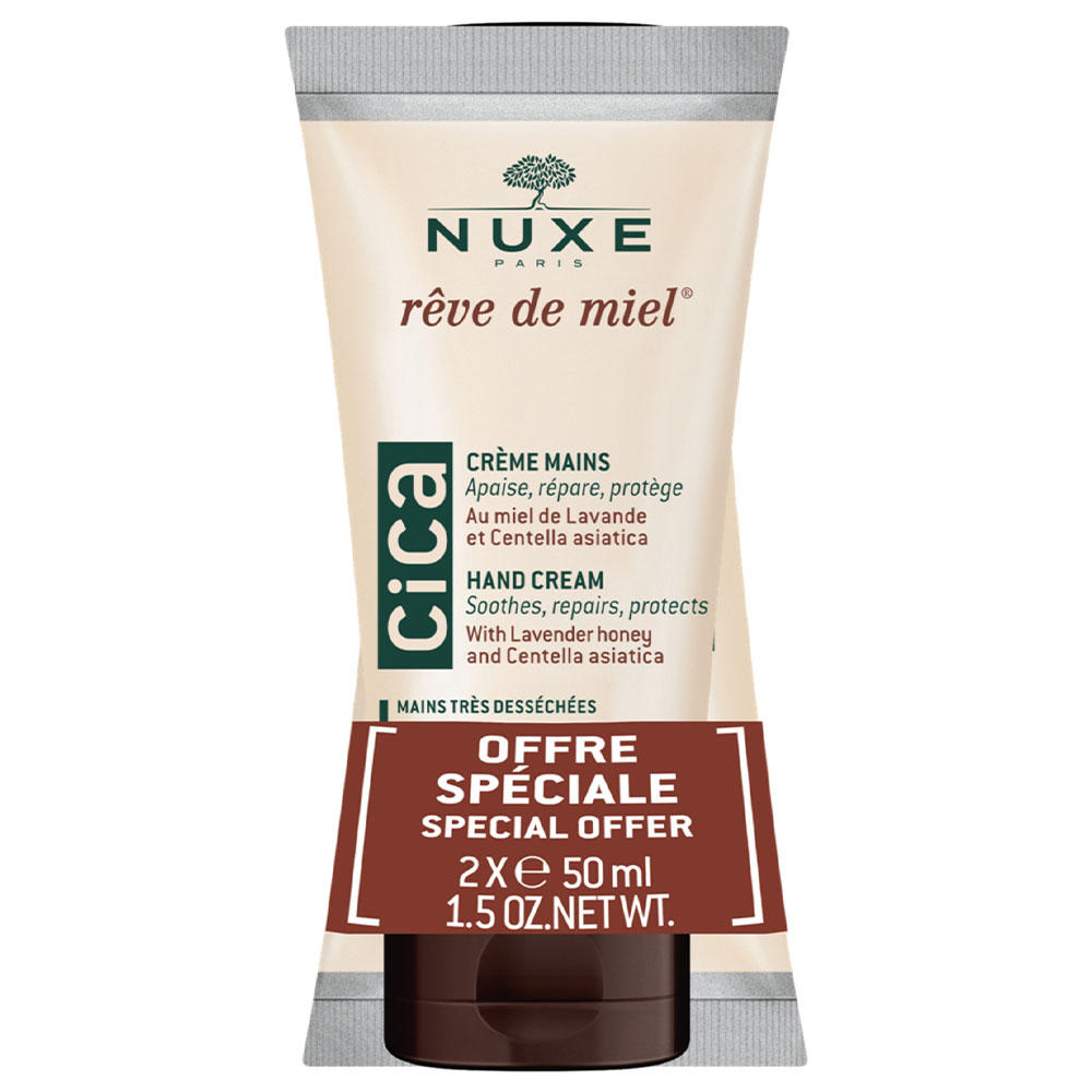 Nuxe Reve De Miel CICA Hands Cream Dry and Damaged Skin 2x50ml