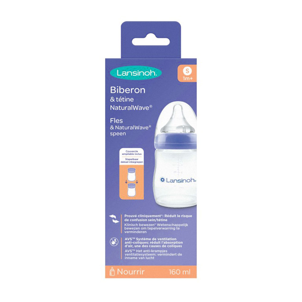 Lansinoh Natural Wave Feeding Bottle Teat S 160ml