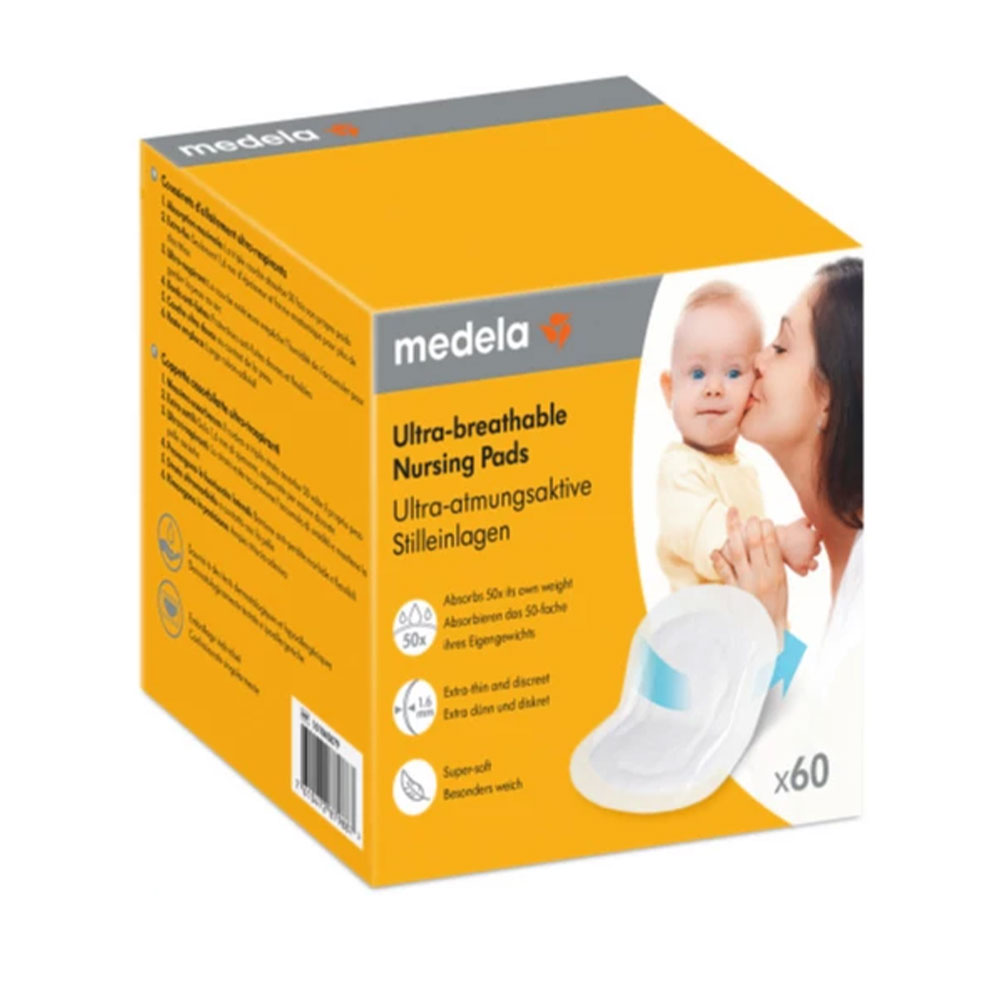 Medela Ultra-Respirant Milk feeding cushions x60