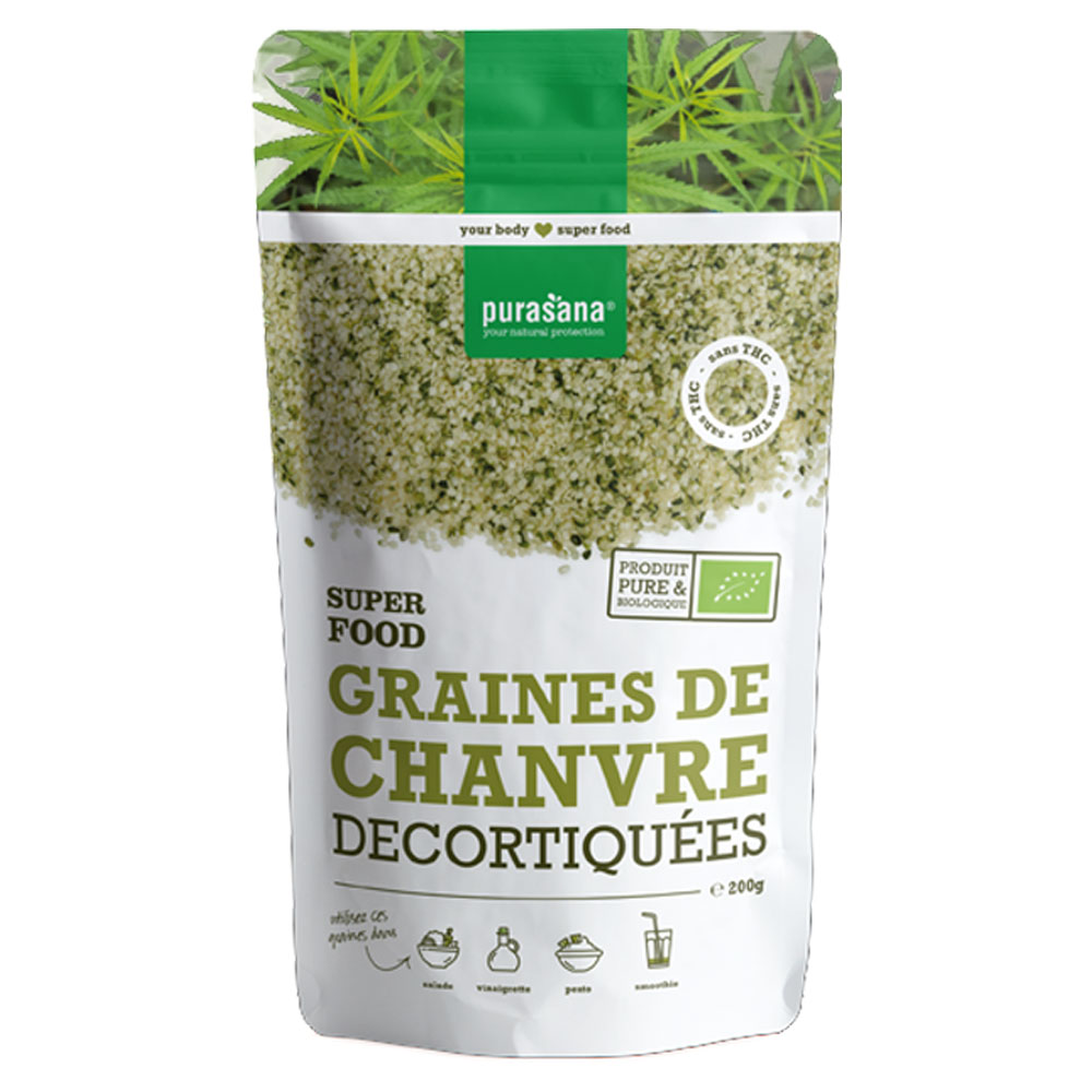 Purasana Organic Decorticated Hemp Seeds 200g
