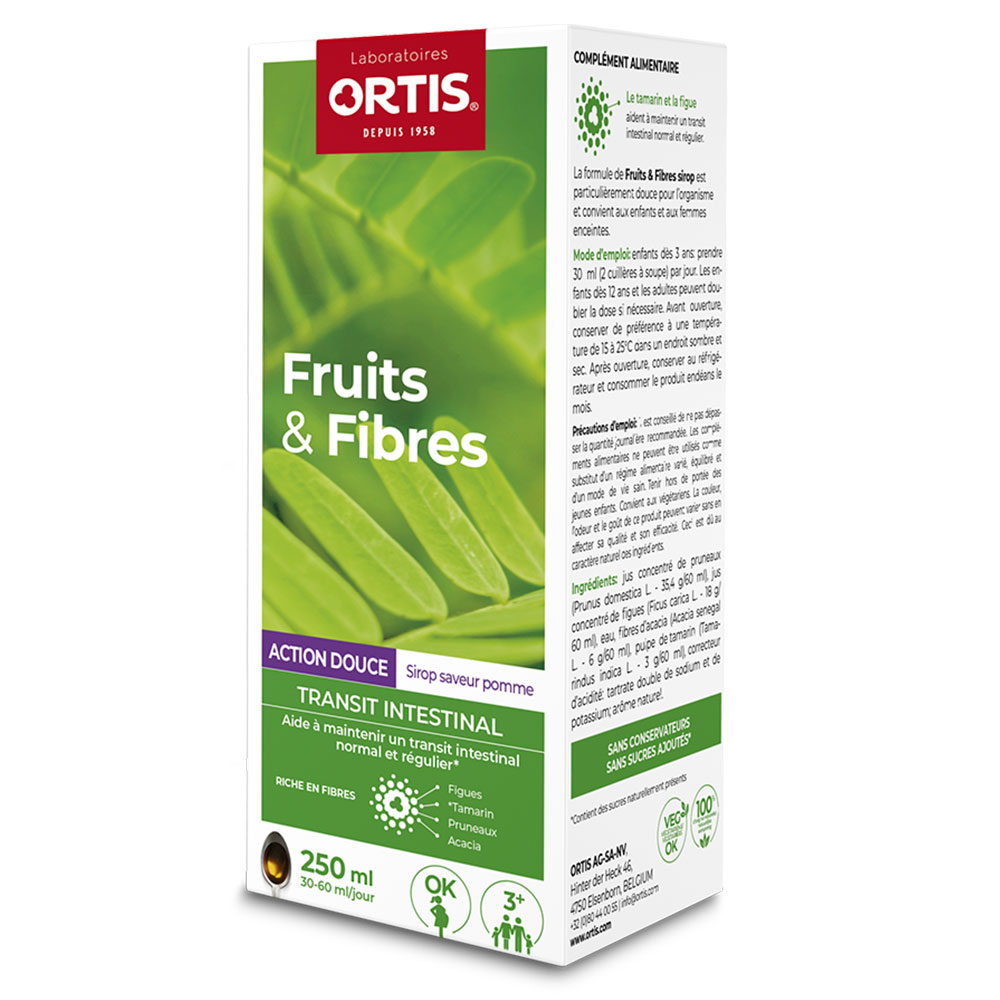 Ortis Fruit &amp; Fibres Syrups 250ml