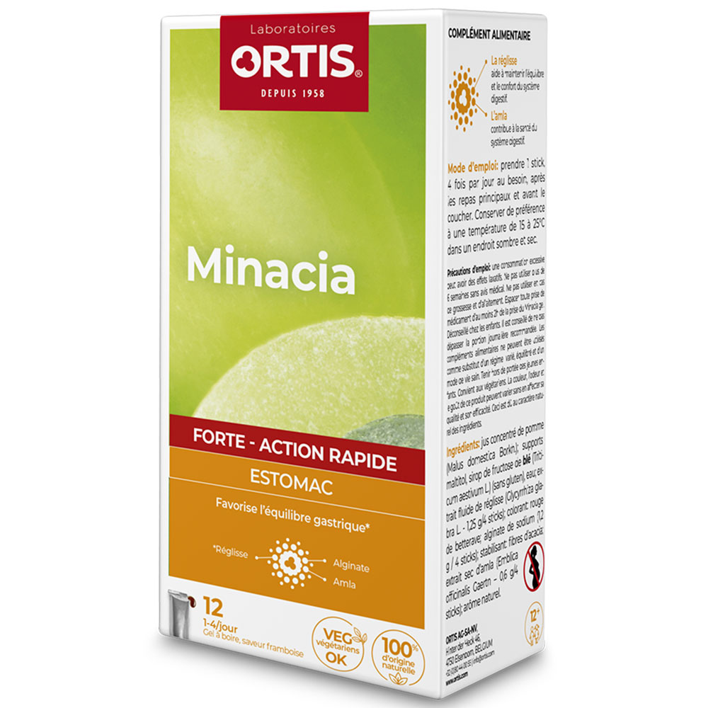 Ortis Minacia Forte Stomach 12 sticks