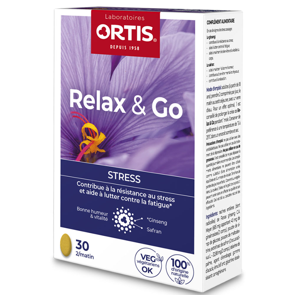 Ortis Relax &amp; Go Stress 30 tablets