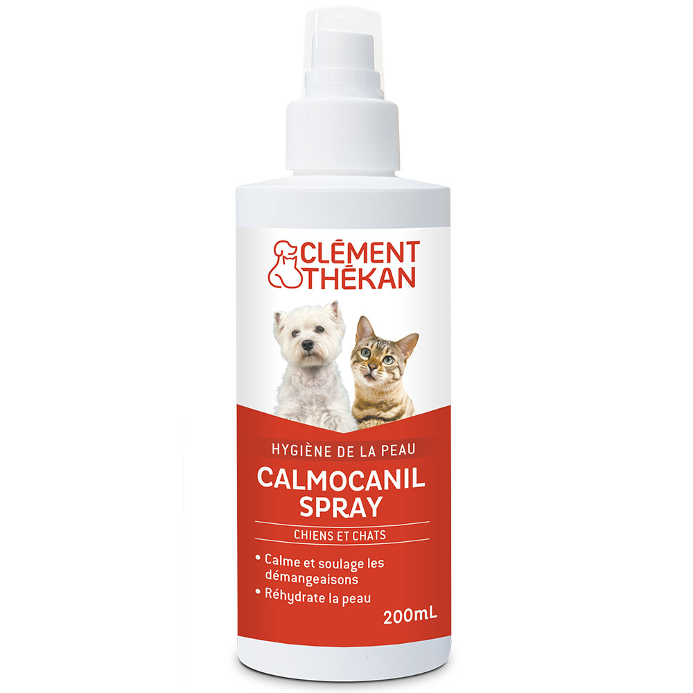 Clement-Thekan Calmocanil Spray Calme et Soulage les Démangeaisons Chiens Chats 200ml