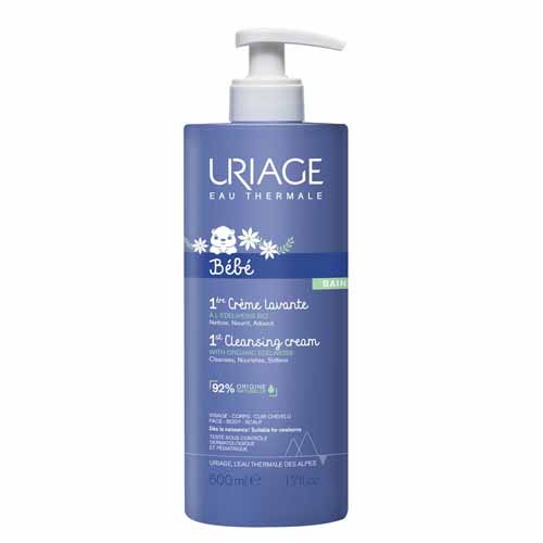 Uriage Bébé Baby Foaming And Cleansing Soap Free Cream Face Body And Scalp500 Ml 500ml