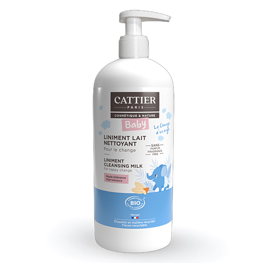 Cattier Baby Liniment Lait Nettoyant BIO 500ml