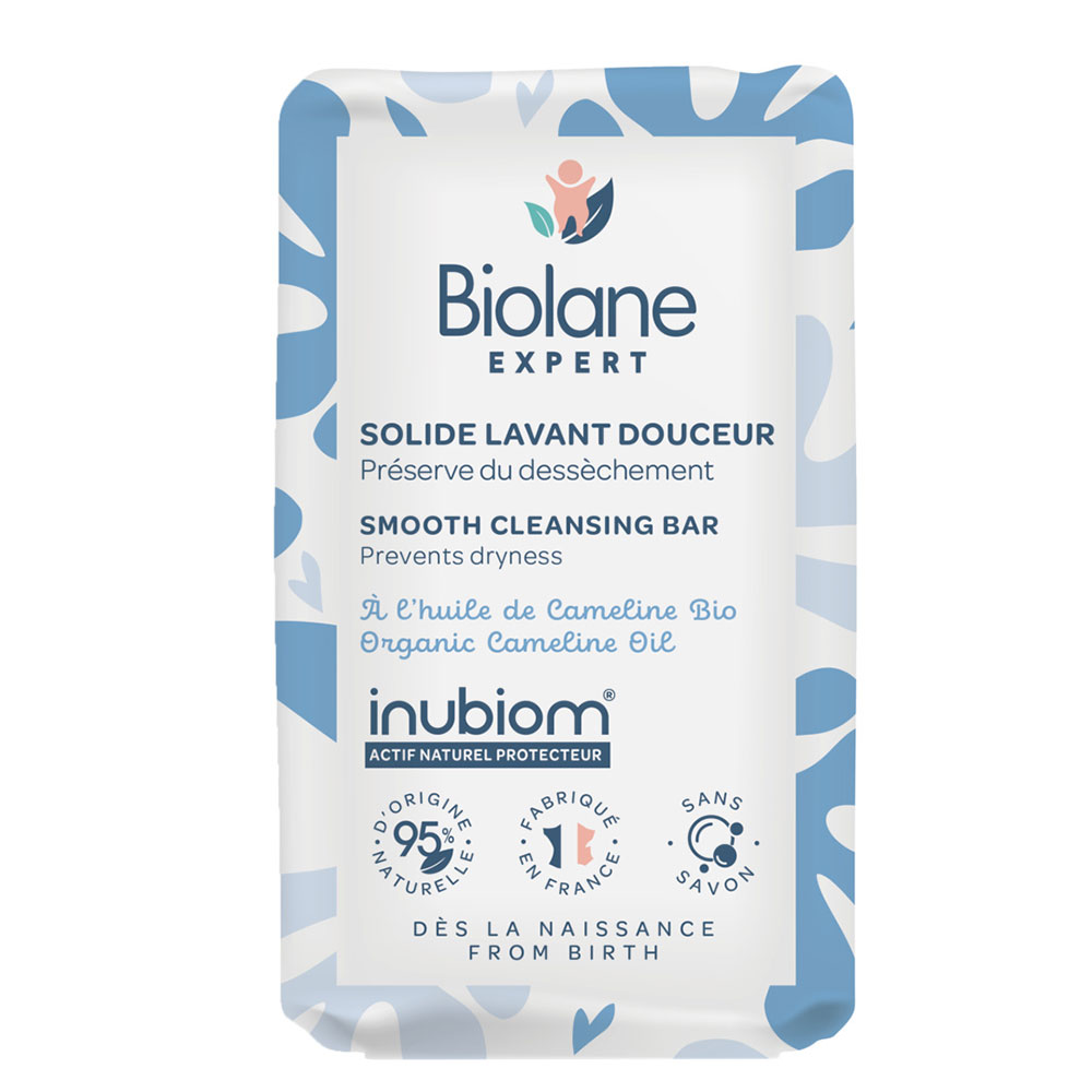 Biolane Expert Gentle Soap Free Washing Solide Organic Camelina Oil 75g