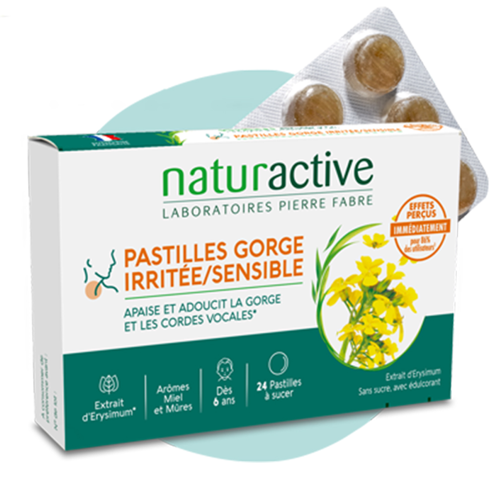 Naturactive Sore and sensitive throat lozenges 24 units