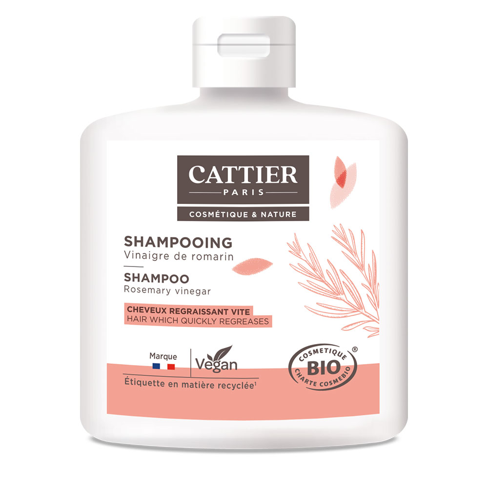 Cattier Shampoo Organic Rosemary Vinegar for Oily Hair 250ml