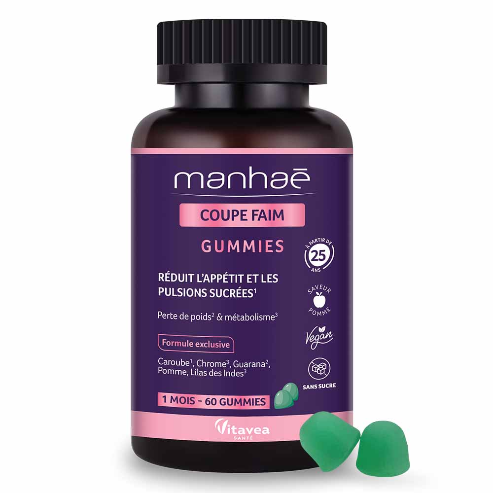 Manhaé Appetite suppressant 60 gummies