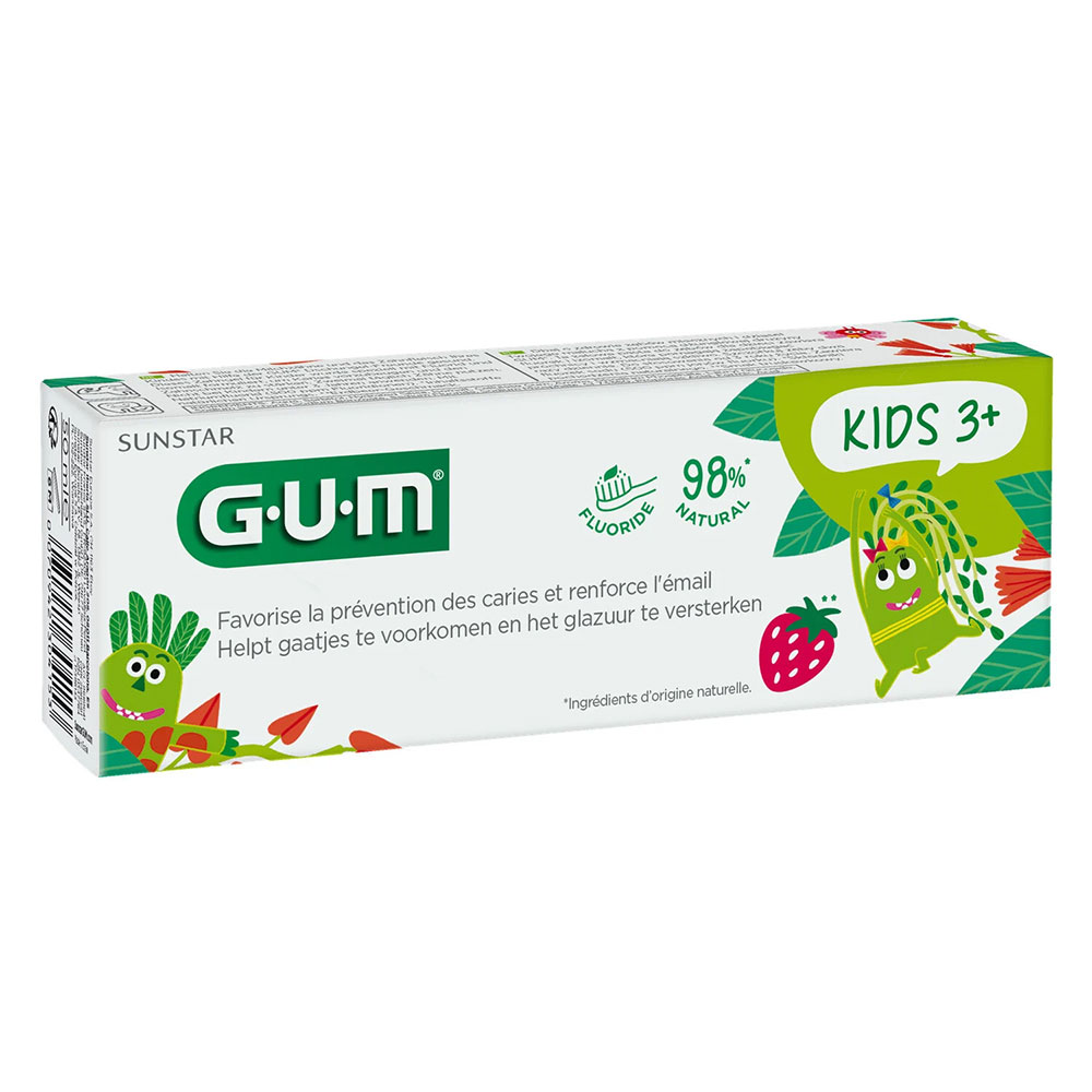 Gum Fluoride Toothpaste From 3 Years Strawberry Flavour 50ml