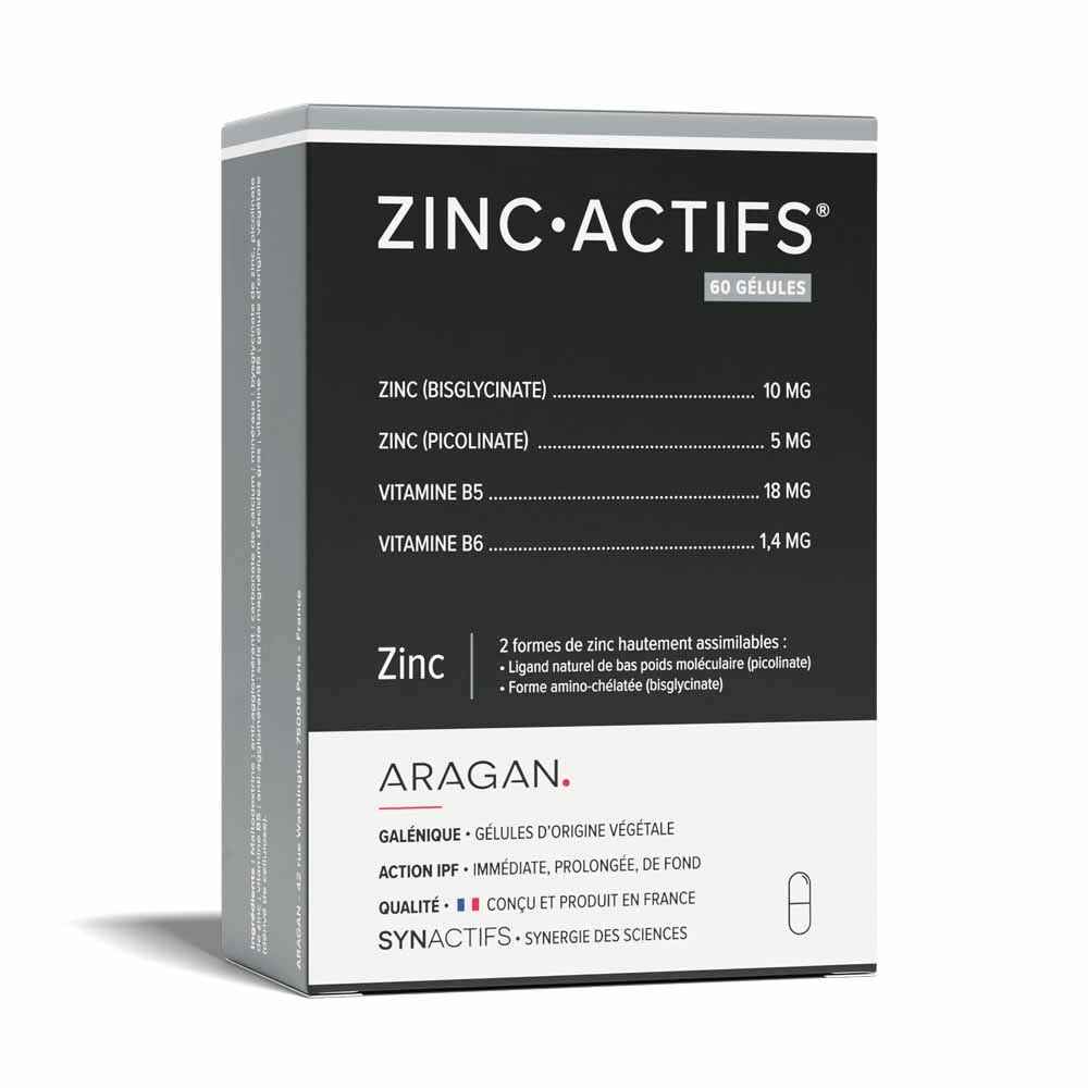 Aragan Synactifs ZincActifs 60 capsules