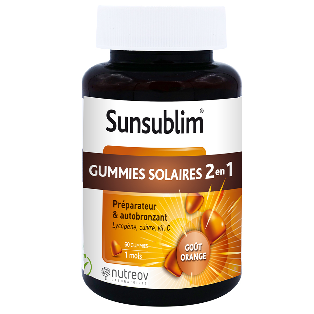 Nutreov Sunsublim Preparer &amp; Self-tanner 60 Gummies