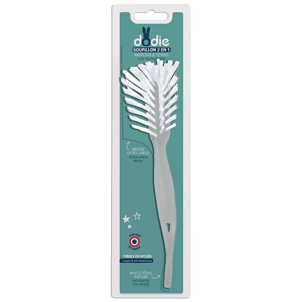 Dodie 2 In 1 Conic Head Baby Bottle Brush
