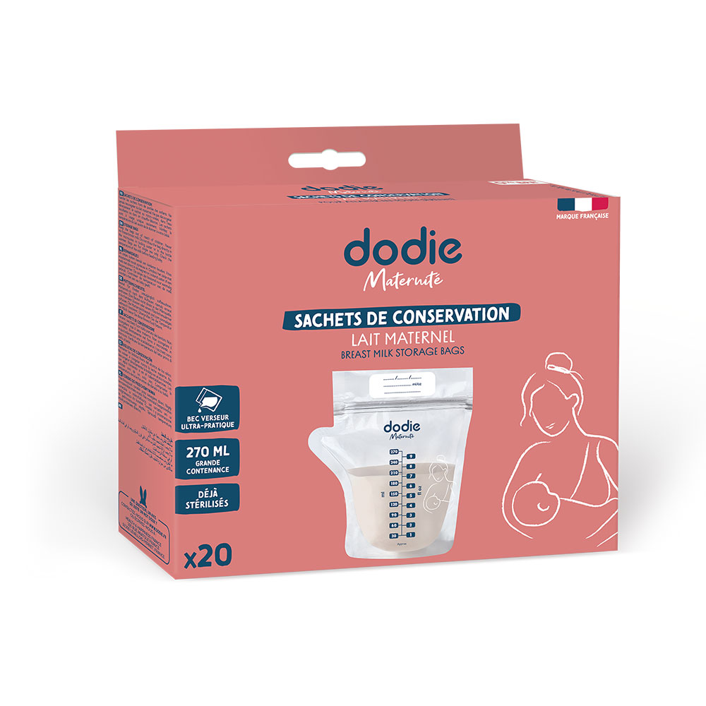 Dodie 20 Breastmilk Storage Sachets 270ml