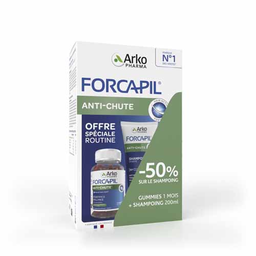 Arkopharma Forcapil Anti-Hair loss 60 gummies + Shampoo 200ml