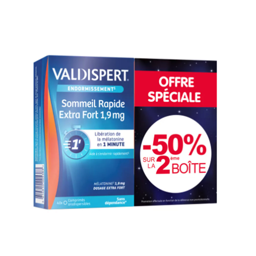 Valdispert Mélatonin 1.9mg Special Shifted Hours 80 tablets