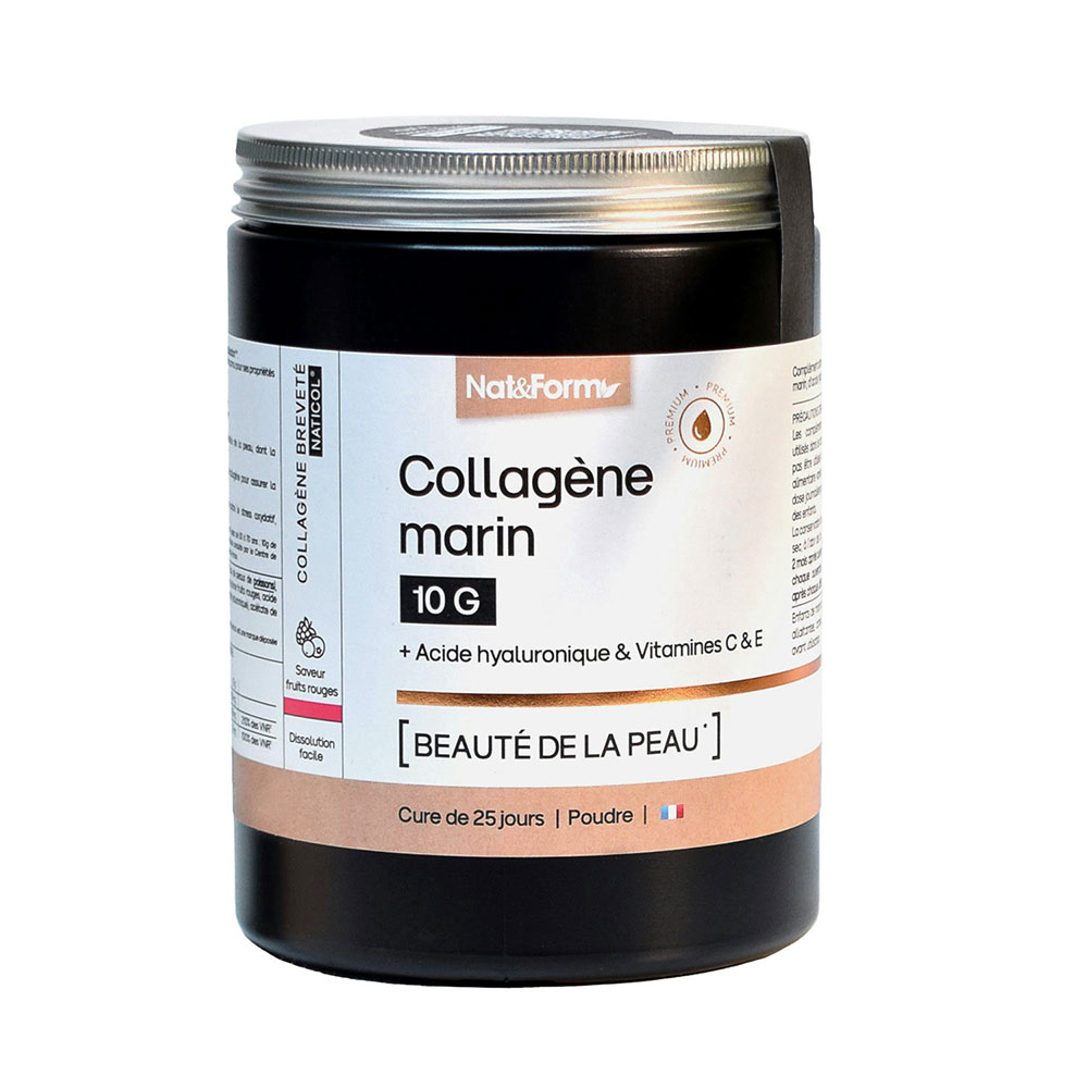 Nat&Form Collagen Marine 10g Skin Beauty Red Fruit Flavour 315g