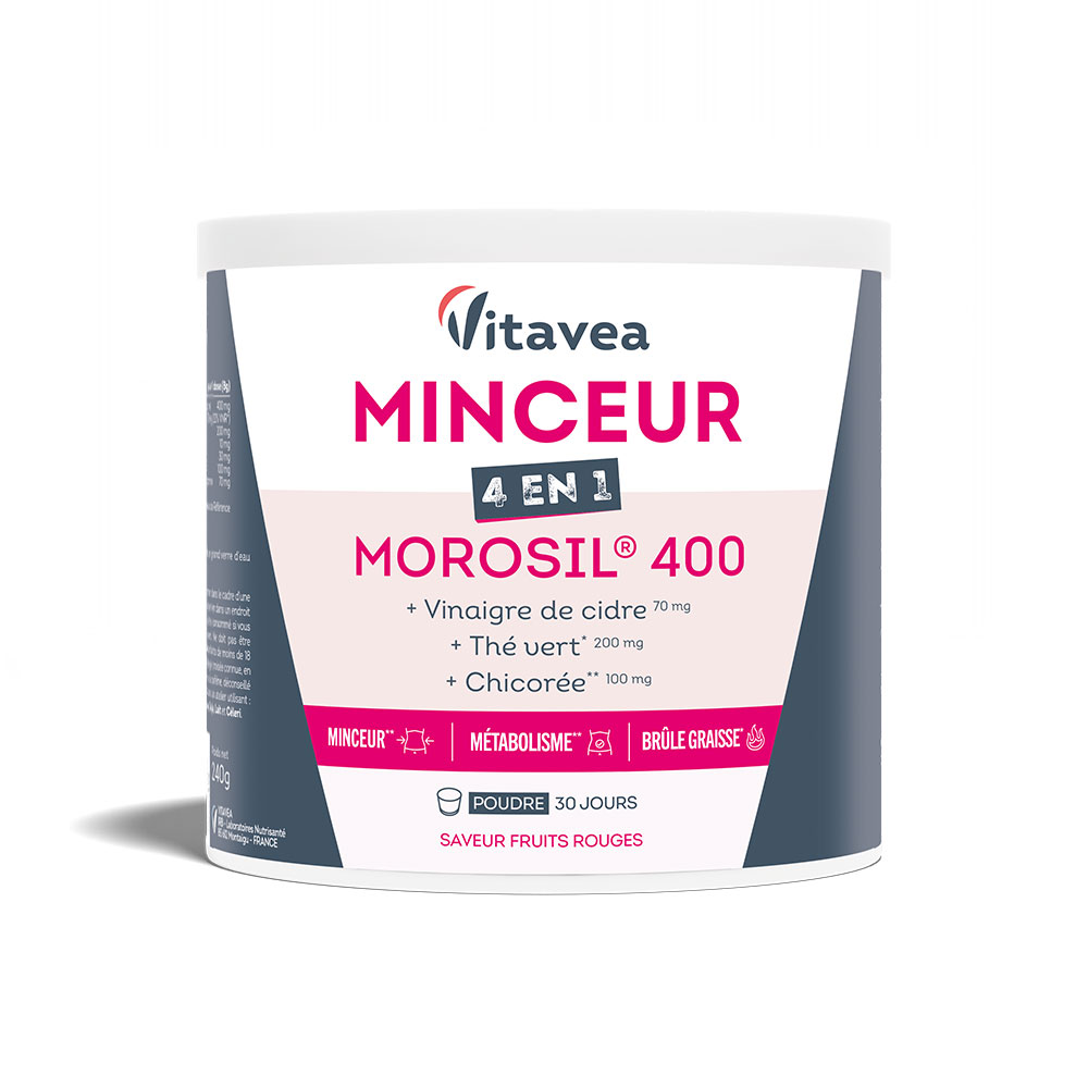 Vitavea Santé Morosil 400 Minceur 4 en 1 Saveur fruits rouges 240g