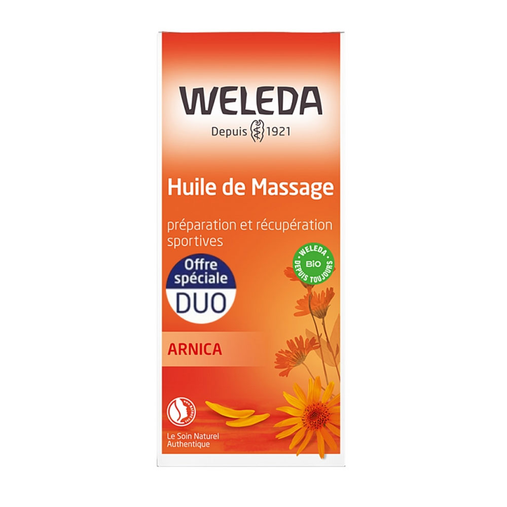 Weleda Arnica Bioes Massage Oil Sports Preparation and Recovery 2x200ml