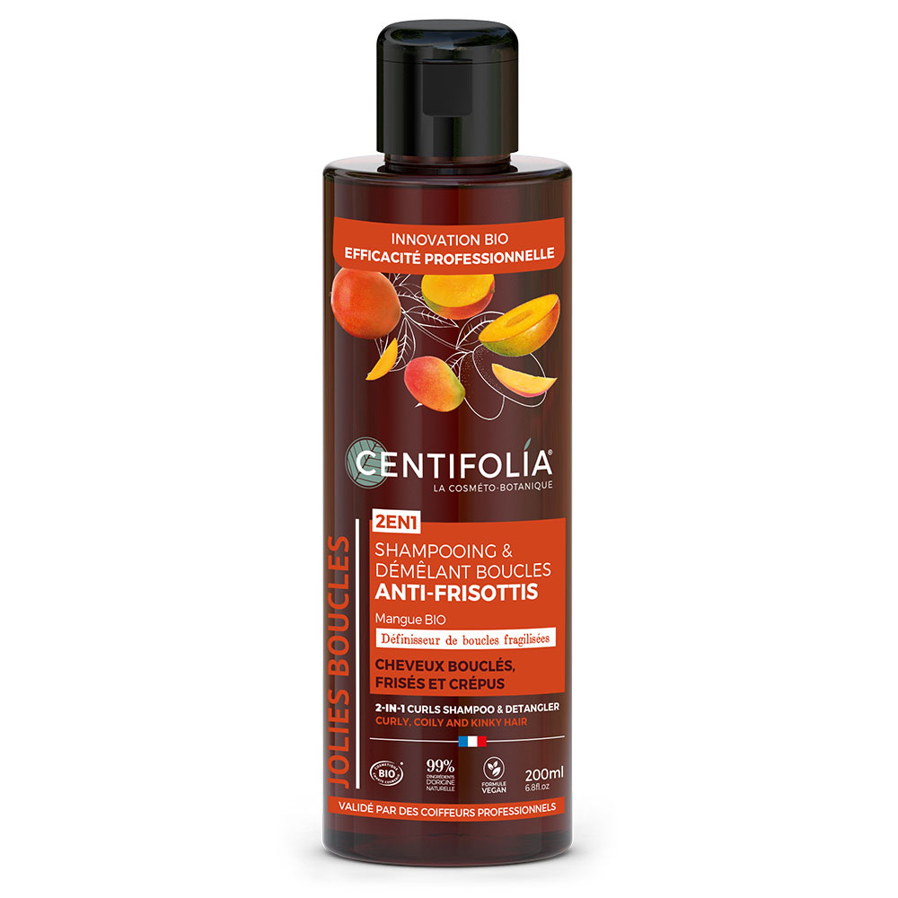 Centifolia Anti-Frizz Curls Shampoo &amp; Detangler Curly and Frizzy Hair 200ml