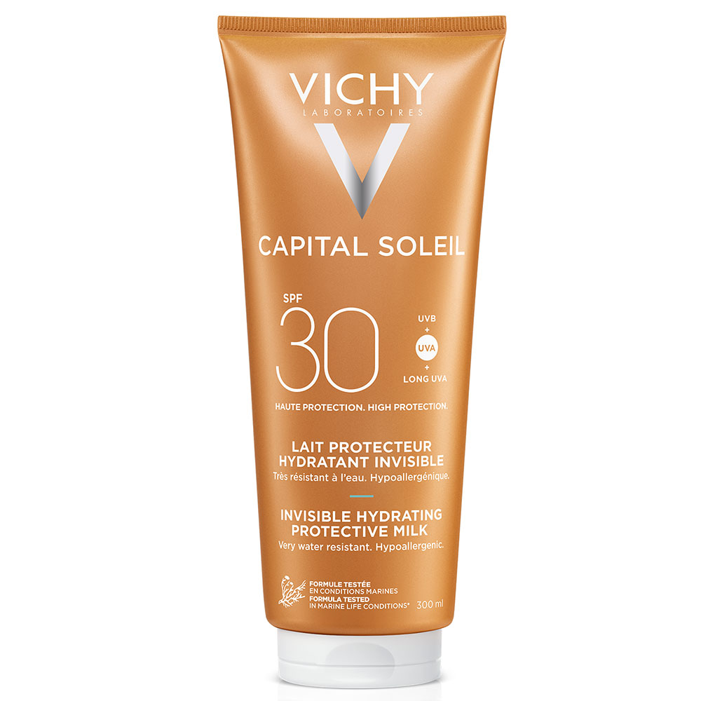 Vichy Capital Soleil Invisible Protective Milk SPF30 face and body 300 ml