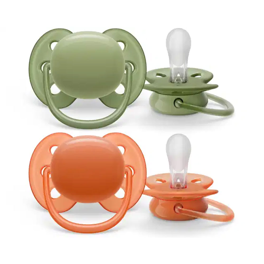 Avent Ultra-soft Orthodontic soothers 18 Months Very Sensitive Skin x2