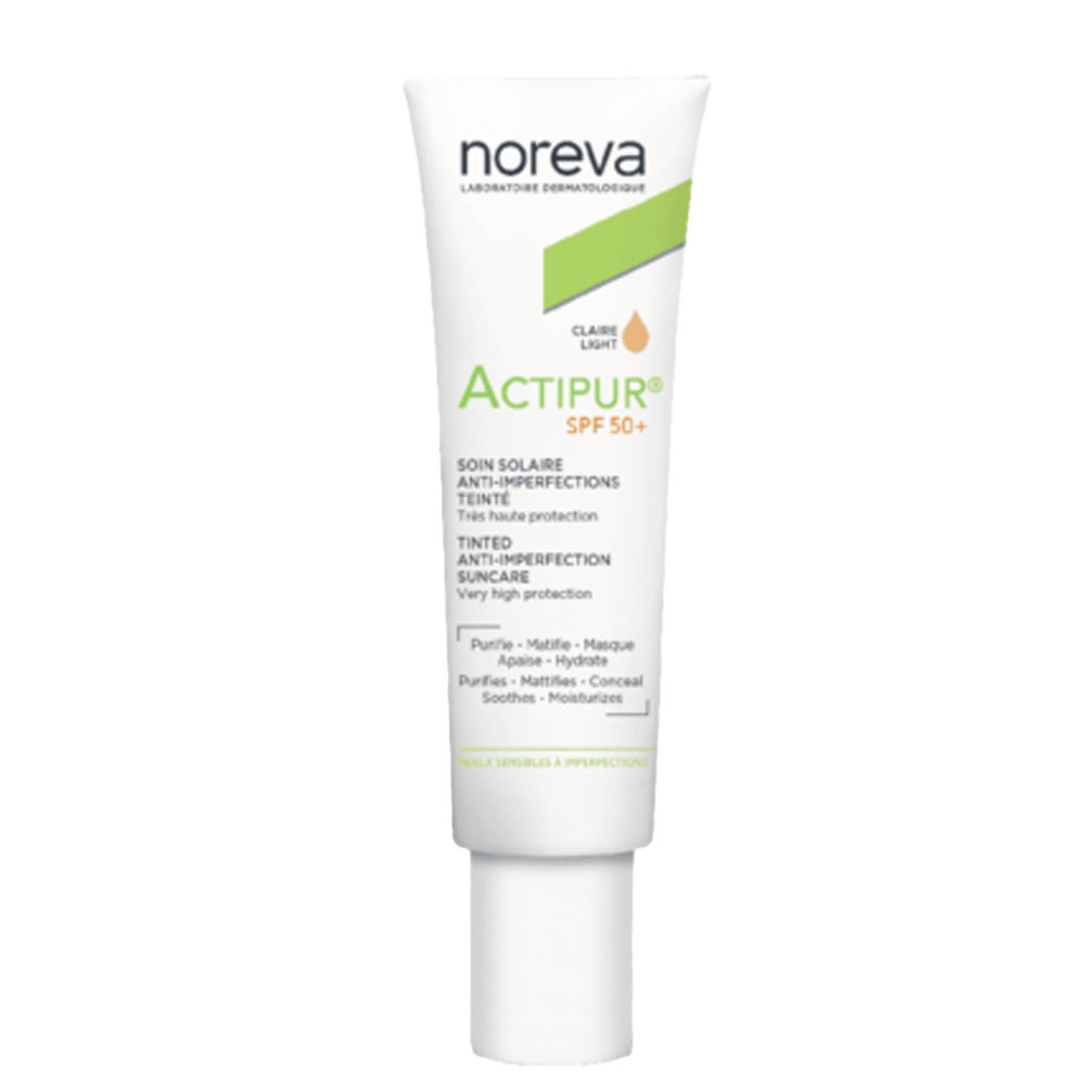 Noreva Actipur Anti-Imperfection Sunscreens SPF50+ - Skincare Light shade 30ml