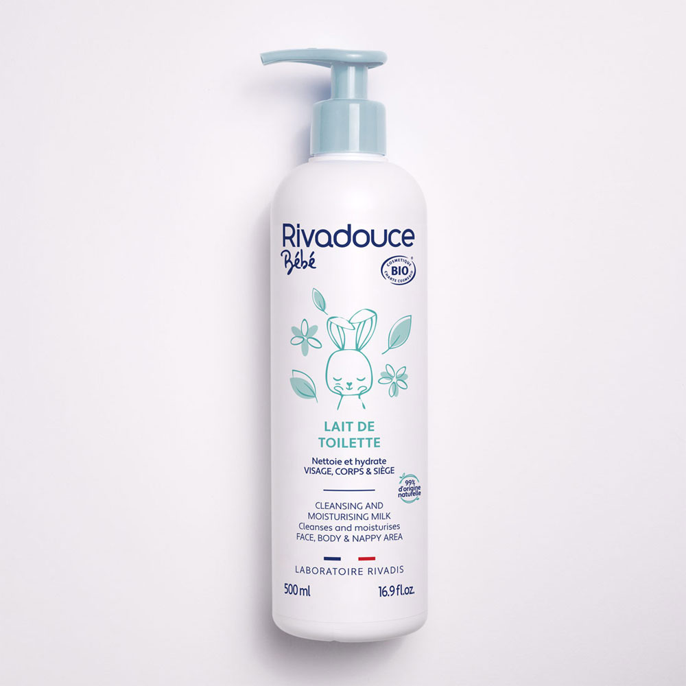 Rivadouce Baby Organic cleansing milk Face, body and bottom 500ml