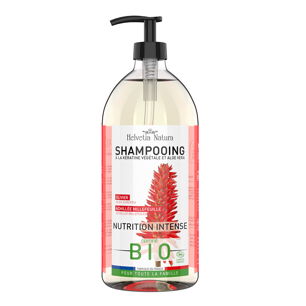 Helvetia Natura Organic Intensive Nutrition Shampoo With plant-based Keratin and Aloe Vera 1L