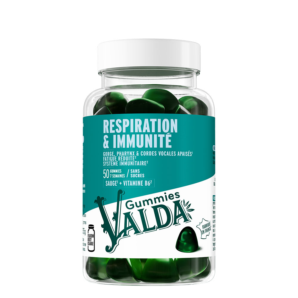Valda Respiration &amp; Immunity Eucalyptus taste 50 gummies