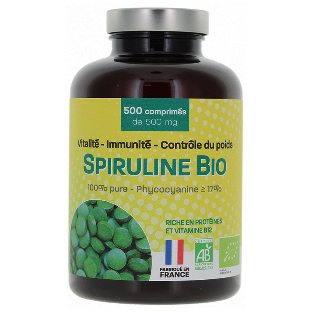 Pharm'Up Spiruline Bio 500mg 500 Tablets