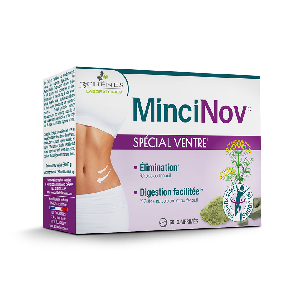 3 Chênes Mincinov flat stomach 60 Tablets