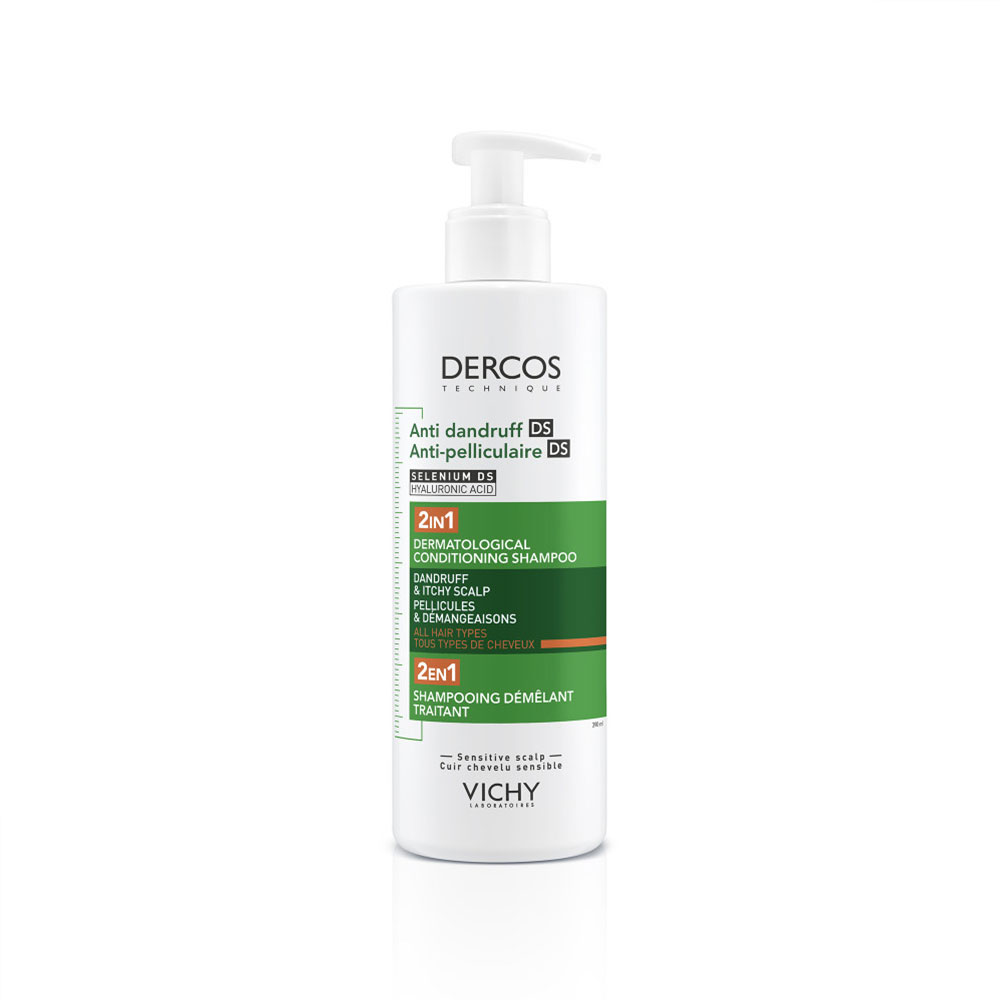 Vichy Dercos Shampooing Anti-pelliculaire Démêlant Traitant 390ml