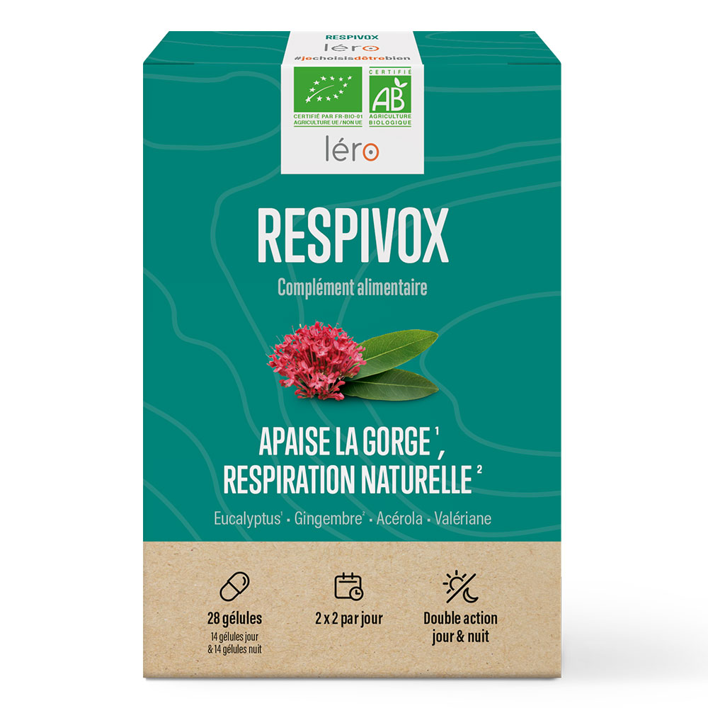 Lero Respivox Soothes the Throat Natural Breathing Mouth spray 28 capsules