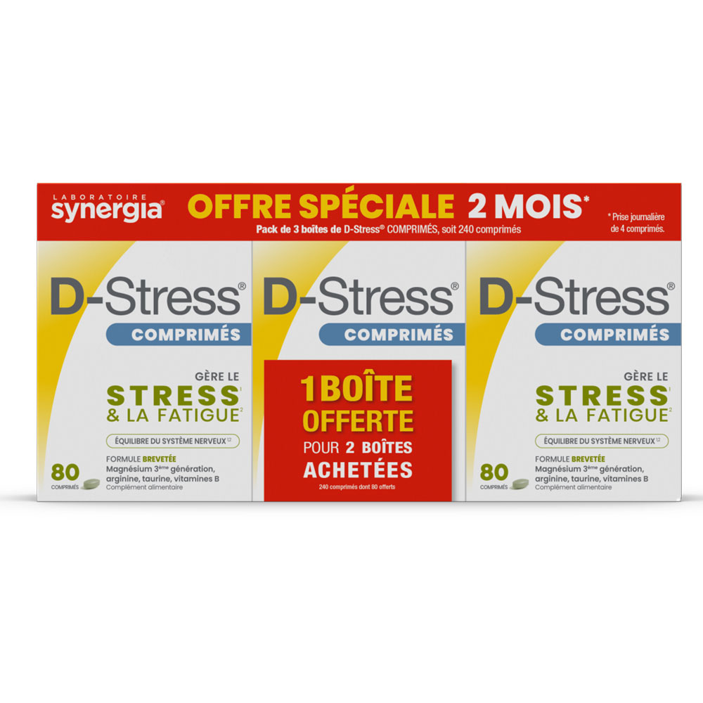 Synergia D-Stress stress and fatigue 3x80 tablets